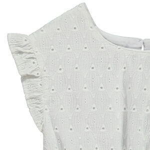 Σορτσάκι από κεντημένη αγγλική δαντέλα με ανοιχτή μέση για κορίτσι 