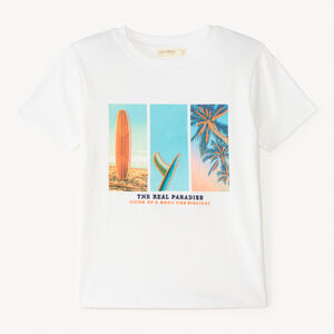 T-shirt με κοντά μανίκια με φωτογραφία παραλίας για αγόρια 