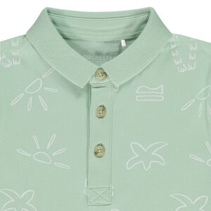 Πόλο κοντομάνικο με φαντεζί σχέδιο για αγόρι 