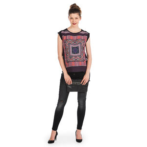 Αμάνικο Μπλουζάκι Εγκυμοσύνης Με Έθνικ Μοτίβο 