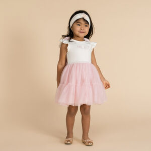 Φόρεμα 2 σε 1 με βολάν και σχέδιο πεταλούδας για bebe κορίτσι 