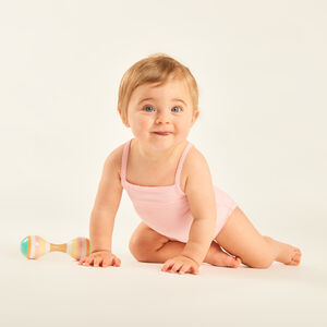 Σετ από 3 ολόσωμα με λεπτές τιράντες σε μονόχρωμο για κορίτσι μωρού 