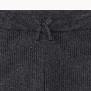 Μακρύ κολάν πλεκτό μονόχρωμο με διακοσμητικό φιόγκο για κορίτσι 