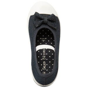 Μποτάκια φαντεζί από πάνινο ύφασμα με φιόγκο για bebe κορίτσι 