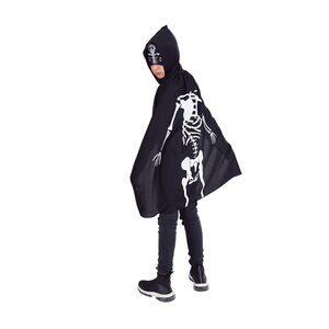 Στολή με μάσκα και κάπα σκελετού 3-8 ετών 
