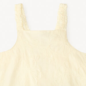 Σαξιόν από τούλι με κεντητά λουλούδια για κορίτσι 