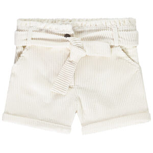 Short en velours côtelé avec ceinture à nouer pour fille Main Short en velours côtelé avec ceinture à nouer pour fille