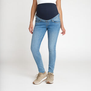 Τζιν σλιμ εγκυμοσύνης με ψηλή ζώνη 