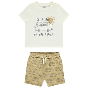 Σετ 2 τμχ. με βερμούδα με σχέδιο Vans για bebe αγόρι 