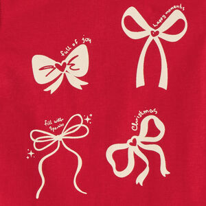 T-shirt manches courtes bébé fille en jersey imprimé nœuds 