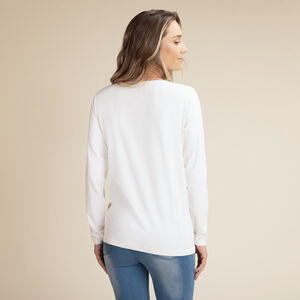 T-shirt d'allaitement en jersey print fantaisie 