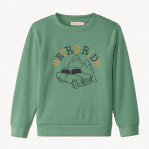 Φούτερ molleton με φαντεζί σχέδιο για αγόρι 