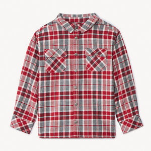 Surchemise manches longues à carreaux pour garçon 