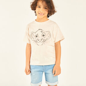 T-shirt à manches courtes imprimé Le Roi Lion Disney pour garçon 