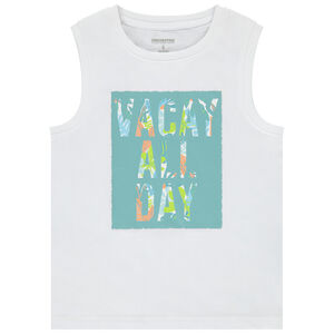 Αμάνικο μπλουζάκι από jersey με φαντεζί σχέδιο για αγόρι 