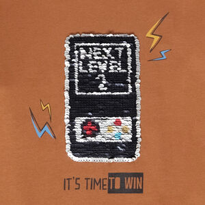 Μακρυμάνικο μπλουζάκι με μαγικές παγιέτες για αγόρι 