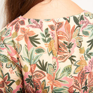 Φόρεμα μακρυμάνικο με λουλούδια για κορίτσι 