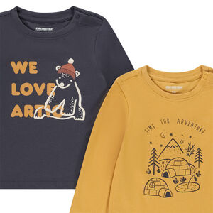 Σετ από 4 μακρυμάνικα μπλουζάκια με σχέδιο για μωρό αγόρι 