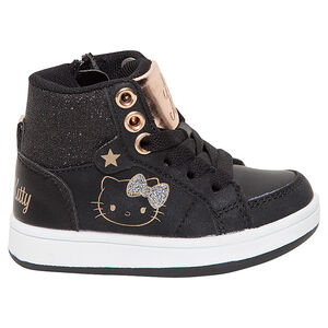 Αθλητικά μποτάκια σε μαύρο και χρυσαφί Hello Kitty 