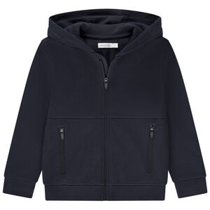 Γιλέκο με κουκούλα από βαμβακερό πικέ για αγόρι 