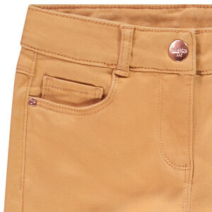 Παντελόνι σε μονόχρωμο twill κορίτσι 