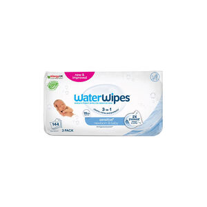 Μαντηλάκια Bio Waterwipes Baby Wipes Sensitive+ with 0% Fragrance & Alcohol 3X48Τεμ.  