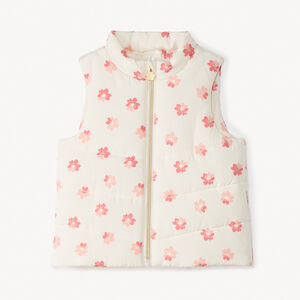 Γιλέκο χωρίς μανίκια με γέμισμα και σχέδιο για κορίτσι μωρού 