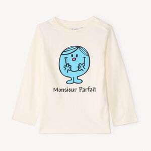 T-shirt manches longues Monsieur Parfait pour bébé garçon  Main T-shirt manches longues Monsieur Parfait pour bébé garçon