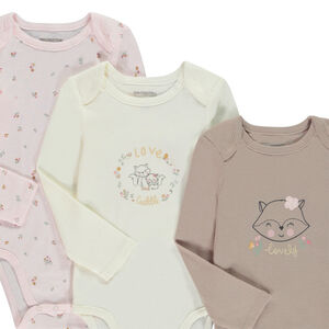 Σέτ από 7 πλεκτά bodies για μωρά κορίτσια 