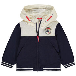 Coupe-vent effet colorblock avec capuche pour bébé garçon 