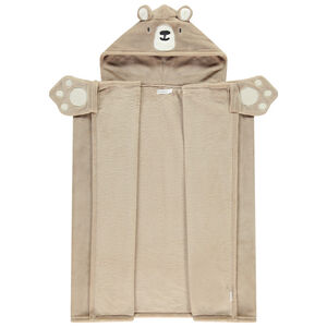 Παιχνιδιάρικο plaid με κουκούλα αρκούδας από sherpa για παιδί 