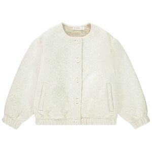 Ζακέτα από φούτερ με ραφή και μανίκια μπαλόνι για κορίτσι 