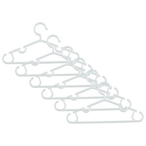 Σετ από 6 κρεμάστρες - Λευκό 