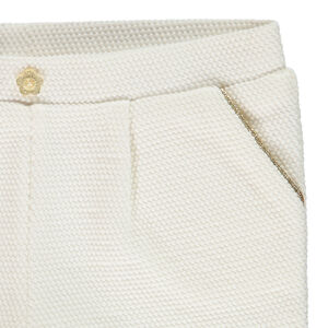 Σορτς από πλεκτό με λεπτομέρειες lurex για μωρό κορίτσι 