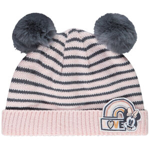 Σκούφος πλεκτός ριγέ με pompons ανάγλυφα Minnie Disney για bebe κορίτσι Main Σκούφος πλεκτός ριγέ με pompons ανάγλυφα Minnie Disney για bebe κορίτσι