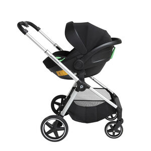Poussette duo Athéna Xelium + siège-auto i-Prim gris/noir 