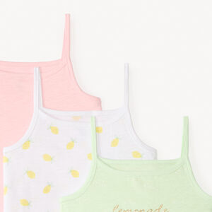 Σετ από 3 φανελάκια με φανταστικές τιράντες για κορίτσι 