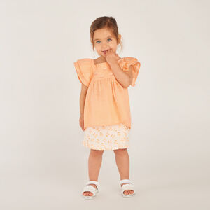 Τουνίκ με βολάν για κορίτσι μωρού 