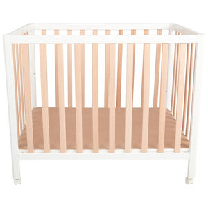 Ξύλινο πάρκο Tommy λευκό ρυθμιζόμενο με ρόδες 