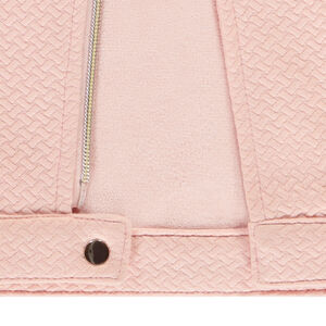 Περφέκτο από πλεκτό με καπιτονέ σχέδιο για κορίτσι 