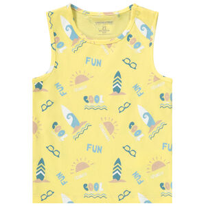 Αμάνικο μπλουζάκι από jersey με φαντεζί σχέδιο για bebe αγόρι 