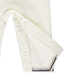 Combi μακρύ πλεκτή σε jacquard για bebe κορίτσι 