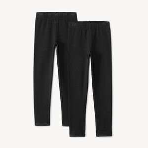 Σετ από 2 μονόχρωμα κολάν jersey για κορίτσι  Main Σετ από 2 μονόχρωμα κολάν jersey για κορίτσι