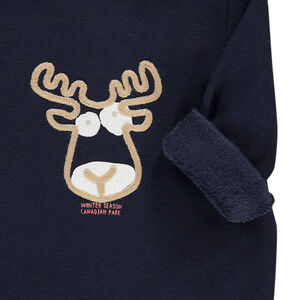 "Πιτζάμα από βελουτέ με σχέδιο οπτικού ελαφάκι για μωρό αγόρι" 