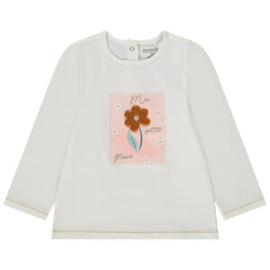 T-shirt μακρυμάνικο από jersey με φαντεζί print για bebe κορίτσι 