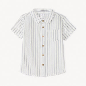 Πουκάμισο κοντομάνικο ριγέ για μωρό αγόρι 