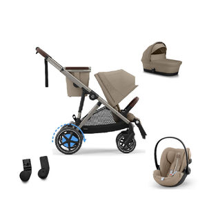 Σύστημα Ματαφορας Kit 3Σε1 Trio eGazelle S TPE BP/Almond Beige-beige (Cloud G i-Size Plus+Adapter CS Gazelle S+Gazelle S Cot) 
