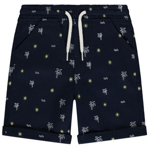Βερμούδα molleton με σχέδιο φοίνικες για bebe αγόρι 