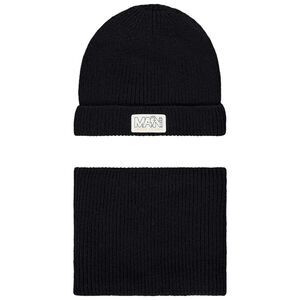 Σετ πλεκτό σκουφί + snood μονόχρωμα για αγόρι 