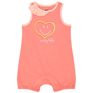 Combi  κοντό με κεντημένη καρδιά Smiley 